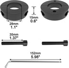 MySit Gas Lift Cylinder Removal Tools 28mm/1.1-Inch, Removal Tools Sets for Replace Office Chair Cylinder, Fix Sinking Office Chair Stainless Steel Chair Saver for Stop Sinking - 2 Pieces