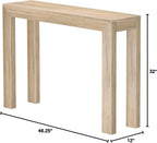 Plank+Beam Modern Solid Wood Console Table, 46 Inch, Sofa Table, Narrow Entryway Table for Hallway, Behind The Couch, Living Room, Foyer, Easy Assembly, Blonde