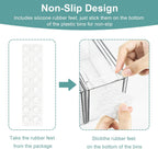 6 Tea Bag Organizer and Storage, Acrylic Tea Bag Holder Organizer, Plastic Tea Drawer Container for Cabinet