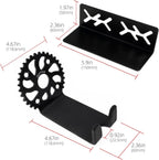 MZYRH Heavy Duty Bike Wall Mount, Stainless Steel, 2 Pack, Bicycle Storage Rack, Ideal for Road, Mountain or Hybrid Bikes