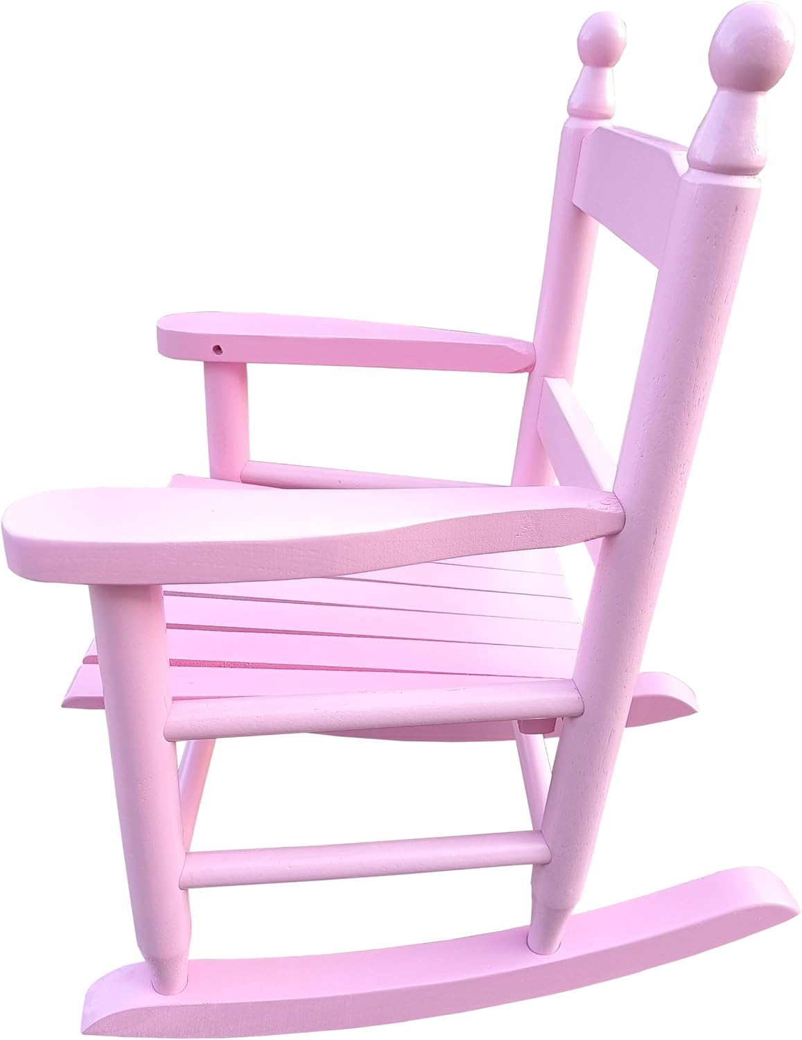 Kids Rocking Chair Pink Wood Kids' Rocking Chairs Outdoor Childs/Toddler/Childrens Porch Rocker Chair Accent Rocker for Ages 2-8 Living Room,Bedroom,Balconies, Porches,Children's Rooms
