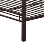 Sandy Black Double Queen Bunk Bed with Built in Ladder