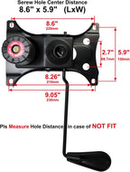 MySit Heavy Duty 300 LBs Office Chair Tilt Mechanism Replacement Parts, 5.9'' x 8.6" Mounting Holes Tilt Control Mechanism(Not Standard Dimension)
