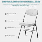 Folding Chairs Dining Chair Set with Padded Cushion and Back Indoor Outdoo Seat for Home Office Events Wedding Party