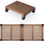 One Step Stool Platform 3.8" Height for Adults, Kids. Heavy Duty/Portable/Nonslip/Durable Construction Safe Step Stool for Bedroom/Kitchen Bed, Bathroom,Kitchen，Garden