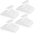 VTRIN Baby Hangers 100-Pack,Plastic Infant and Toddler Hangers for Clothes, Non-Slip Kids Clothes Hangers for Shirts, Dresses, Pajamas and Heavy Coats, White