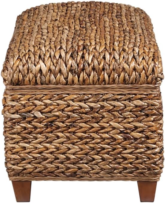 Coaster Home Furnishings - Laughton - Banana Leaf - Storage Bench with Lift-Top Lid and Soft-Close Hinges - Entryway Room - Amber - 500215