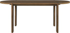 Christopher Knight Home Gernang Modern Minimalist Wooden Indoor Dining Table, Oval Top Dining Room Table for 6, Rubberwood Kitchen Table, for Family Gatherings/Restaurant, Walnut