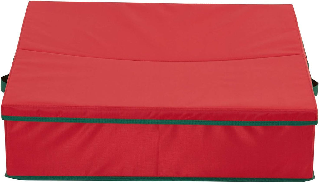 Household Essentials Christmas Wreath Storage Container, 24 Inch Holiday Wreath Storage Box with Handles, Sturdy Sides, Keeps Wreaths Free of Dust and Pests in Storage