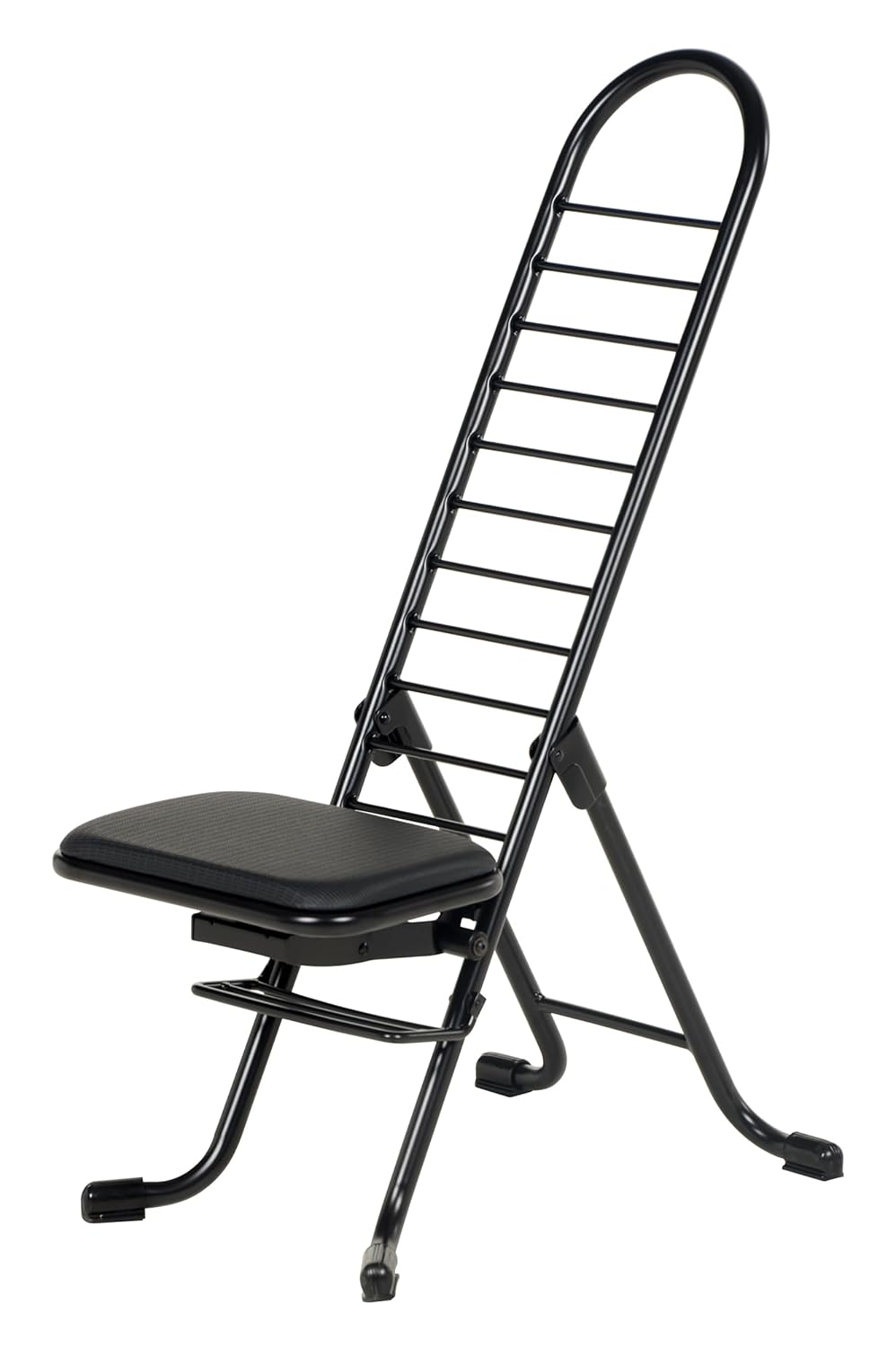 Vestil CPRO-600 Steel Height Ergonomic Worker Chairs 13 In. to 34 In. 220 Lb. Capacity Black