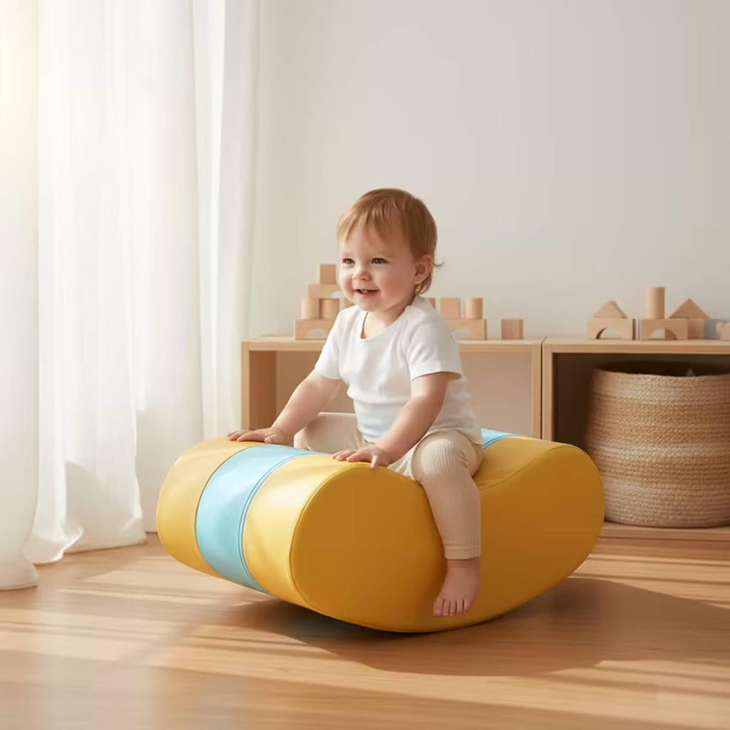 Rocking Boat Cushioned Rocking Toy with Padded