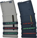 45 Pack Miaozhun Magazine Marking Bands, 5.56 NATO, .223 Remington, .300 Blackout Magazine Caliber Identification