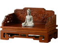 Bamboo Buddha Altar Cabinet, Prayer Meditation Table, Chinese Carving Buddhist Altar Shelf for Living Room, Bedroom, Office(19.6 * 9.8 * 4.3in)
