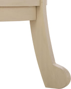 SAFAVIEH Furniture - Mary Pedestal Table - Sand - Solid Wood - Farmhouse Pedestal Design - Ideal for Living Room, Entryway, Home Office, 18.1" W x 18.1" D x 26" H (AMH5711G)