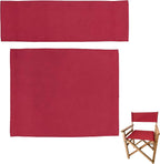 Upone 20.86" L x 16.14" W Directors Chair Canvas Replacement Covers Kit for Directors Chairs,Movie Chair Replacement Canvas Seat and Back Oxford Cloth Cover for Home Director Chair Large Size(Red)