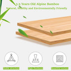 7 Tier Foldable Shoe Rack, Bamboo Vertical Shoe Organizer Tall for Multifunctional Narrow Shoe Shelf for Entryway, Closet, Corner, Bedroom, Hallway(Natural)