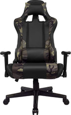 AudioTek Silla Gamer Video Juegos Gaming Reclinable Cómoda Consolas Pc Juegos Camuflaje Excelente Calidad Premium Computadora Ergonomica