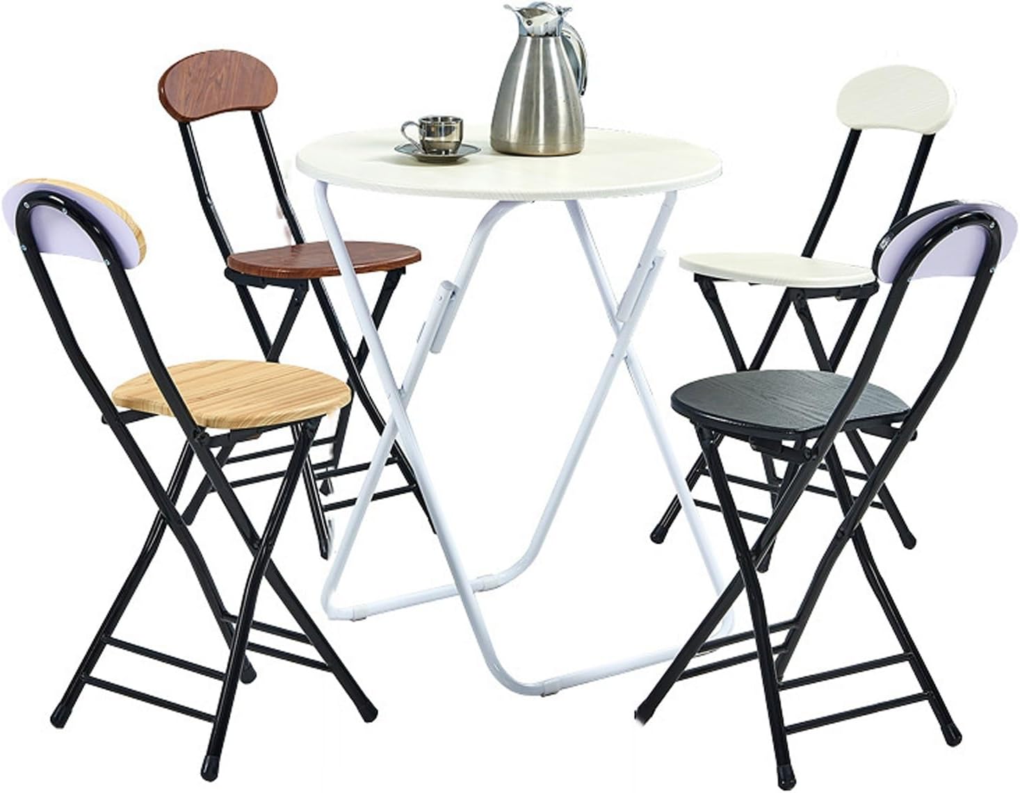 1 Pack Guest Chairs Foldable Metal Folding Stools 76cm - Stackable Simple and Stylish Hard Seats Commercial Event Seat,for Indoor Outdoor(Stone Black)