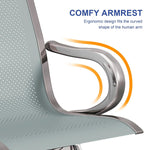 Reception Chairs Waiting Room Chair - Set of 2 Lobby Furniture with Arms Reception Bench for Airport Office Business Bank Hospital (2-Seat)
