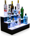 24" 3 Tier LED Lighted Liquor Bottle Display Shelving