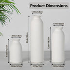 CEMABT White Ceramic vase Set-3 Flower vases for Decor,Modern Boho Farmhouse Home Decor,Decorative vase for Pampas Grass&Dried Flowers,idea Shelf,Table,Bookshelf