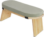 Folding Meditation Bench, Bamboo Kneeling Stool Squat Chair Prayer Kneeler Seiza Chair with Soft Pillow Meditation Stool Prayer Bench Meditation Chair Yoga Bench Squat Seat
