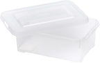 Allibert "Handy Storage Box with Click Lid, Transparent, 4 Litre
