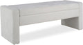 50" End of Bed Storage Bench, Modern Tufted Ottoman Bench with Soft Close Hinge, Large Capacity Upholstered Storage Ottoman for Bedroom, Living Room, Entryway, Fabric Foot of Bed Bench, Grey