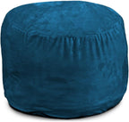 ULTIMATE SACK | 2 Ft Pouf Ottoman | Cloud Fur | Foam Filled - Removable Washable Cover