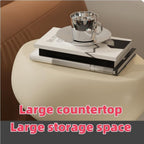 Corner Table, Fiberglass Coffee Table, Small Corner Desk, Creative Bedside Table, Decorative Side Table for Bedroom, Living Room, Balcony, Study