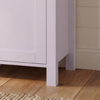 ECACAD 66.9" W Large Kitchen Pantry Storage Cabinet with Countertop & Hutch, Tall Modern Kitchen Cupboard with Glass Doors, Drawers & Adjustable Shelves for Dining Room, Purple & Brown