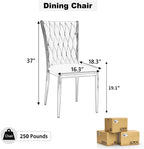 Modern Dining Chairs Set of 6, Light Grey Velvet Woven Kitchen Chair with Silver Metal Legs, Upholstered Cushion & High Back Design, Mid-Century Dining Chairs for Kitchen, Living Room