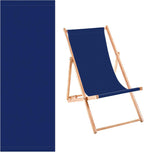 M METERXITY Beach Sling Chair Replacement Canvas, 16x44.5 Inch Folding Lounge Chair Fabric for Beach/Sunbathing/Courtyard/Garden, Outdoor Furniture Cloth [Dark Blue, Only Replacement]
