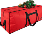 3FT/4FT/4.5 FT Christmas Tree Storage Bag, Heavy Duty Christmas Tree Bag with Reinforced Handles and Dual Zippers Wide Opening, Large Capacity fits for Artificial Christmas Tree, Red
