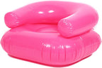 2026 New Inflatable Chair for Kids, Waterproof PVC Blow Up Chairs with 2 Vents, Portable Novelty Blow up Couch Seat for Beach 90s Party Camping, Picnics Party Supplies (1Pc_Pink)