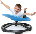 Spinning Chair for Autistic Kids, Sensory Swivel Chair with 360° Rotation, 220LBS Capacity, Non-Slip Base, Sit and Spin Toy for Children with ADHD, Balance and Coordination (Blue)