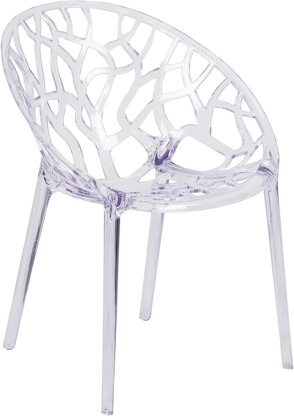 Flash Furniture Specter Series Transparent Stacking Side Chair
