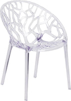 Flash Furniture Specter Series Transparent Stacking Side Chair