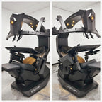 Imperatorworks EASECOMFY T2 Throne Computer Cockpit for 3 Monitors, Zero Gravity Chair Workstation,can Extend for 5 Monitors Support ultrawide 1 * 49" Option with Massage Function