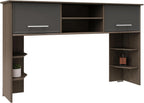 Realspace® Koru 60" W Hutch for Koru L-Shaped Or Straight Computer Desks, Two-Tone Slate/Gray Oak