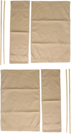 Washable Canvas Director Chair for Seat Covers Kit, 2 Sets for Replacement with Rods for Round Rod Chairs, Wear Resistant Foldable Slipcovers in Blue and White Stripes