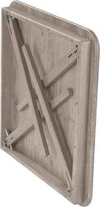 Stakmore Classic Straight Edge Square Folding Card Table 32x32 - No Assembly Wooden Foldable Card Table, Bridge, Board Game, Steel Mechanism, Folding Legs, Space-Saving, Driftwood Frame