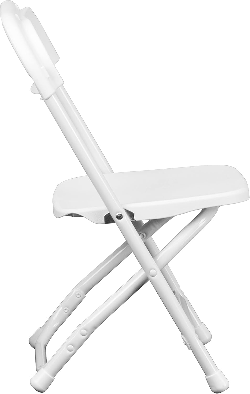 Flash Furniture Kids White Plastic Folding Chair