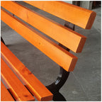 Patio Benches for Outdoors Seat Outdoor Bench Double Backrest Community Square Leisure Chair Garden Benches for Outdoors