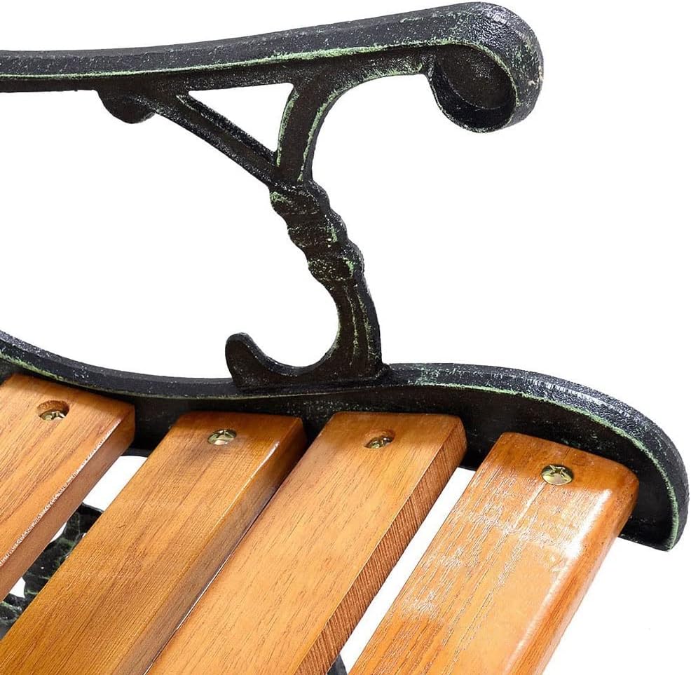 Park Benches Cast Aluminum Park Benches Outdoor Leisure Community Square Suitable for Garden Courtyard Balcony Outdoor Benches