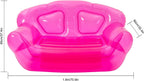 Bepritm Inflatable Sofa Chair, Blow Up Couches Transparent Inflatable Sofa Seat Couch, Portable Inflatable Camping Couches Patio Sofa Yard Double Seater Chairs for Indoor, Outdoor, Beach (Red)