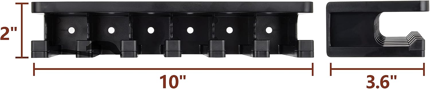 Adoreal Solid ABS Standard A15 Magazines Rack Wall Mount with Storage Shelf, Mag Holder Wall Mount, Wall Magazines Display Fit Gen 1 P- MAG