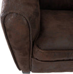 Atmosphera Children's Club Chair - Aged Leather Effect