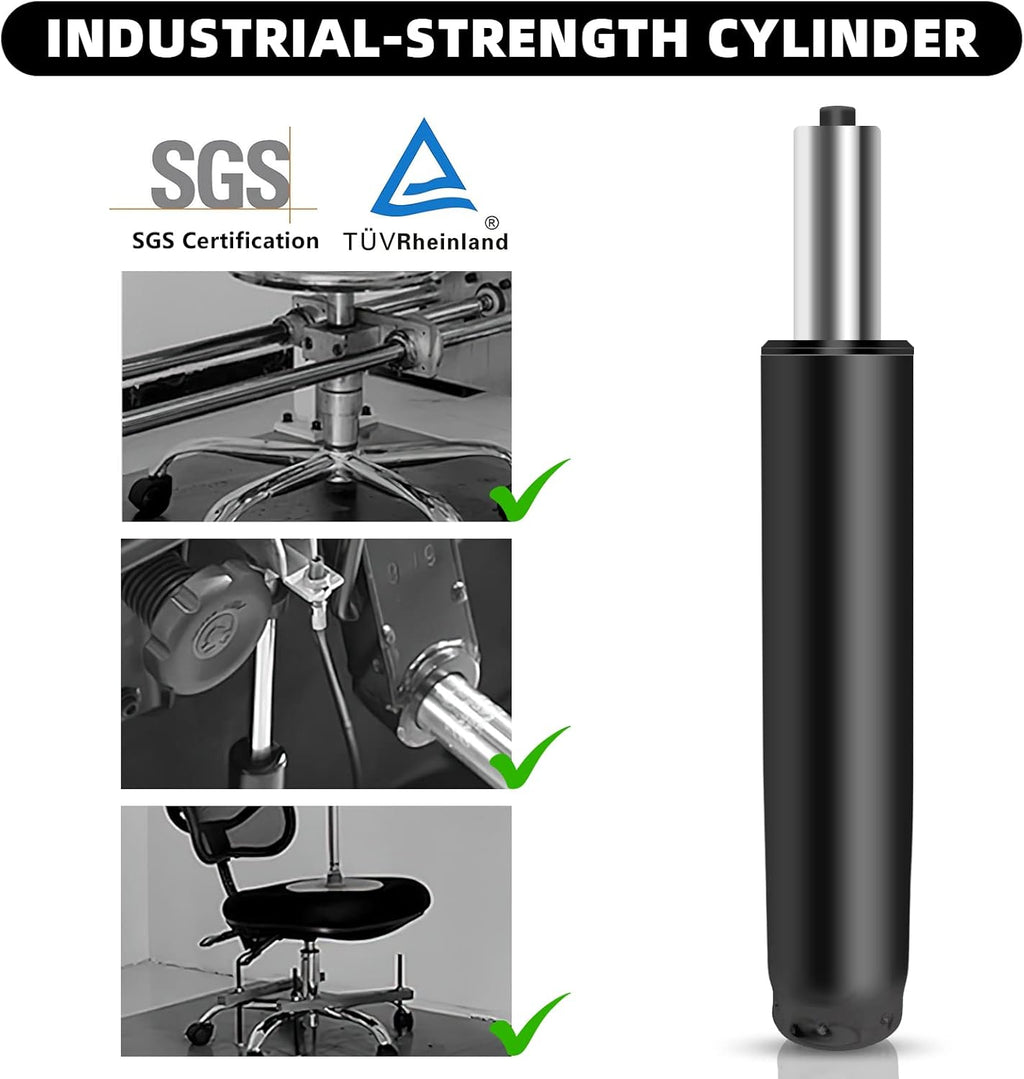 Omyoffice Office Chair Cylinder Replacement,Heavy-Duty Highest End Class 4 Hydraulic Pneumatic Piston, Universal Size Fits Most Chairs