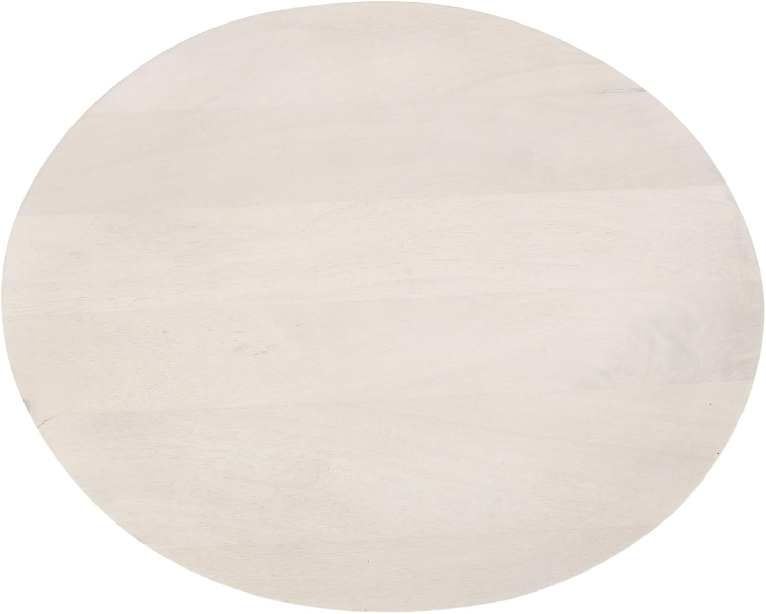 Kate and Laurel Sureda Modern Wooden Oval Side Table; 20 x 16 x 22; Bleached Wood; Transitional Wood End Table for Use as Bedroom Nightstand or Living Room Plant Stand Table
